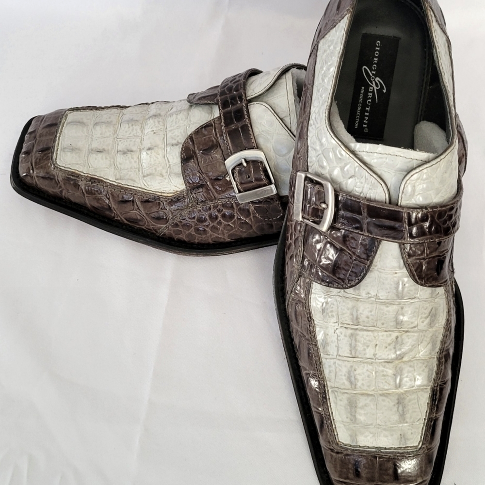 Men's high fashion monk strap dress shoes